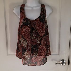 Paisley print top